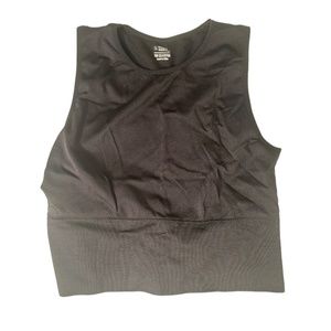 Open back sports bra tank top size large